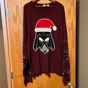 Darth Vader Maroon Christmas Sweater